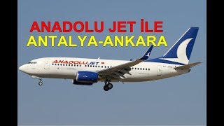 ANADOLU JET ANTALYA ANKARA [upl. by Nilrem]