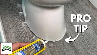 Easy fix toilet rocking or leaking yourself if closet flange bolts are broken [upl. by Marguerie682]