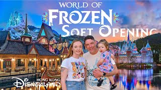 Our First Day at 🇭🇰 Hong Kong Disneyland and World of Frozen Soft Opening  🇭🇰香港迪士尼乐园及《冰雪奇缘》世界试营业第一天 [upl. by Aisanahta]