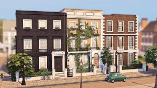 LONDON TOWNHOUSES  Sims 4 Speed Build Stop Motion [upl. by Ettesus170]