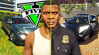 ME CONVIERTO EN EL POLICIA MÁS MILLONARIO DE GTA 5 [upl. by Stig566]