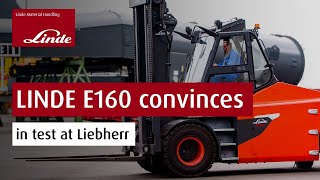 The new electric heavy truck Linde E160 – Insights from the field test at Liebherr Rostock Germany [upl. by Ama]