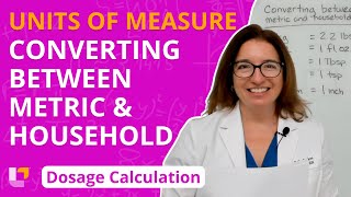 Units of Measure Converting Between Metric amp Household  Dosage Calculation  LevelUpRN [upl. by Mini]