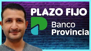 Cómo Hacer y Simular PLAZO FIJO en BANCO PROVINCIA  Cuenta DNI [upl. by Mathian]