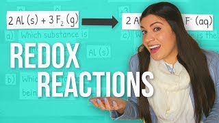 Oxidation and Reduction Redox Reactions StepbyStep Example [upl. by Hanover]