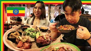 Our First Time trying Ethiopian Food  Did we enjoy it [upl. by Renzo372]