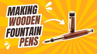 Making Wooden Fountain Pens on My WEN Mini Lathe [upl. by Leva]