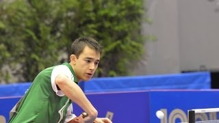 ITTF 2013 Global Circuit Finals Highlights Hugo Calderano vs Kim Minhyeok [upl. by Arenahs980]