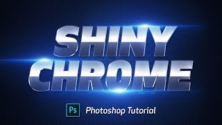 Shiny Chrome Text effect  Photoshop Tutorial [upl. by Roumell392]