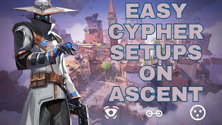 How To One Way On Ascent Easy Cypher Setups On Ascent  VALORANT [upl. by Cassil]