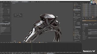 TUTORIAL Blender Demo  Jewelry CAD Design ft Amos Dudley [upl. by Tarr976]