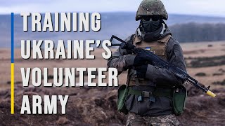 Training Ukraines volunteer army 🇺🇦 [upl. by Enitsirhk]