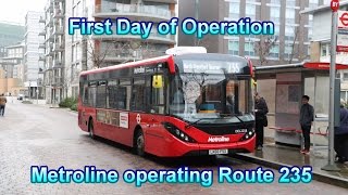 First Day of Service Metroline operating Route 235 [upl. by Cob]