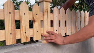 Great Ideas From Wooden Pallets  How To Build Your Own Pallet Fence [upl. by Philipson]