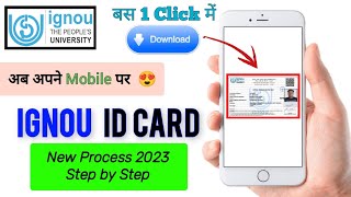 😮 How to download IGNOU ID Card on your mobile Step by Step all process with detail [upl. by Costin429]