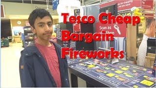 Cheap Bargain Fireworks Tesco Buying Trip for Bonfire Night 2017  UK 2 [upl. by Yesima]