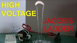 How to Make a Jacobs Ladder Travelling Electric Arc Super Easy [upl. by Adelaide]