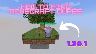 How To Find Minecraft Java Dupes  Any server [upl. by Silma]