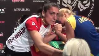 Female arm wrestlers screaming EPIC [upl. by Sibbie202]