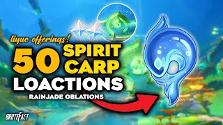 All 50 Spirit Carp Locations for Rainjade Oblation  Genshin Impact 44 [upl. by Varian718]