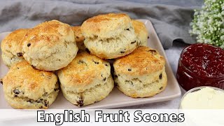 English Fruit Scones Recipe [upl. by Tomkins]