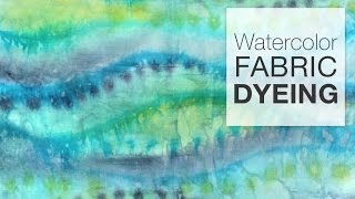 How to Dye Fabric  Painting Fabric with Dye [upl. by Martsen]