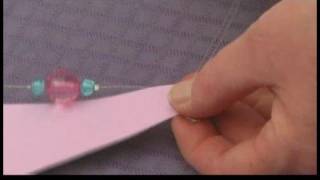 Making Beaded Window Valances  Securing Beads on Curtain Tiebacks [upl. by Addie]