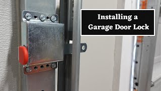 How to Install a Garage Door Lock  PrimeLine Indoor Sliding Deadlock [upl. by Artened]