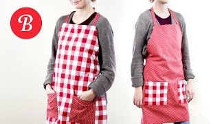 DIY Reversible Apron  SewItYourself [upl. by Naryb779]