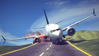 Emergency Landings 55 How survivable are they Besiege [upl. by Rhiamon]