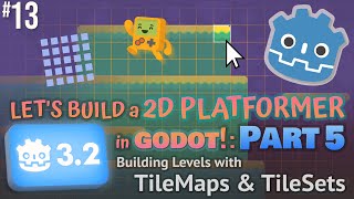 Godot 32 Lets Build a 2D Platformer Part 5 TileMaps amp TileSets godotengine [upl. by Apthorp854]