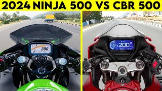 2024 CBR 500R VS NINJA 500  0 TO 100  TOPSPEED [upl. by Ripleigh767]