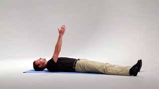 Supine Shoulder Flexion AROM – Poststroke Exercise [upl. by Cosma]