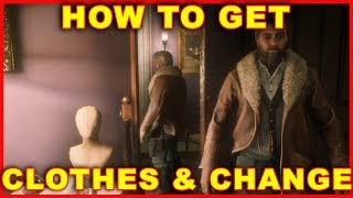 Red Dead Online How to Get Clothes amp Change Clothing [upl. by Elttil171]