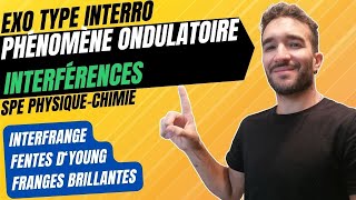 TERM SPÉ PHYSIQUECHIMIE INTERFÉRENCE EXO INTERRO 🎯 CORRECTION  INTERFRANGE amp FRANGES BRILLANTES [upl. by Treat]