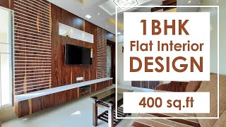 quot1BHK Flat Interior Design  400 sqft Matunga Mumbaiquot by CivilLanecom [upl. by Schoening]