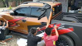 BEST installing car sticker design [upl. by Anawk]