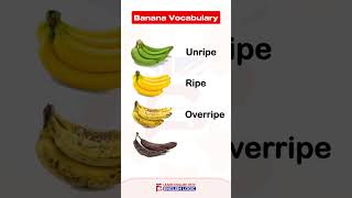 Ripeness Stages Banana vocabulary english learnenglish vocabulary shortsfeed [upl. by Drahsar]