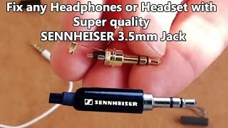 How to Fix your Headphones by Replacing 35 mm Audio Connector [upl. by Ardnalahs277]