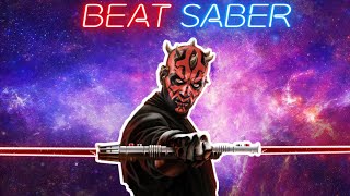 Beat Saber Dual Bladed Saber DARTH MAUL style  VR Pro Saber Review and Gameplay [upl. by Aitsirhc703]