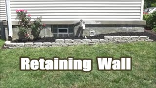 How to Build a Simple Retaining Wall [upl. by Clabo]