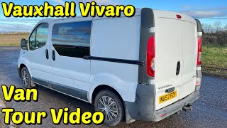 Vivaro Campervan Conversion Van Tour Video [upl. by Enoch]