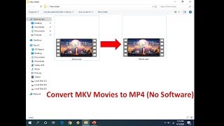 How to Convert MKV to MP4 Video Without Using Any Software [upl. by Benedict723]