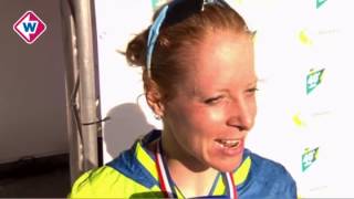 Jip Vastenburg Nederlands kampioene op halve marathon [upl. by Amlus]