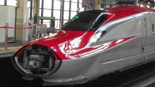 東北新幹線 E6系スーパーこまち・E5系はやぶさ連結シーン2本撮りα Connection of Shinkansen [upl. by Ragland]