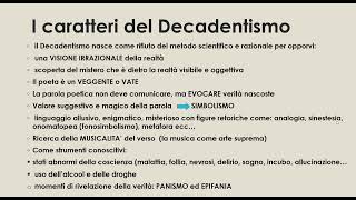 Il Decadentismo [upl. by Aztilem]