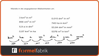 Flächeneinheiten umrechnen [upl. by Iain]