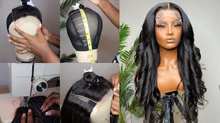 STEP BY STEP  Make a FLAT Closure Wig  VERY Beginner Friendly [upl. by Warp]