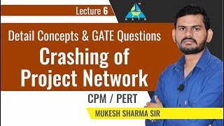 Crashing of Project Network  Lecture 6  CPMPERT [upl. by Noleta430]