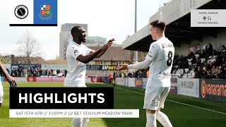 HIGHLIGHTS  Boreham Wood v Wealdstone  15th Apr 2023 [upl. by Beaumont]